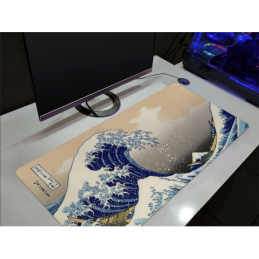 Tappetino per mouse 80x30cm "La grande onda"
