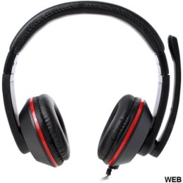 Cuffie gaming con microfono Tucci X5 - Nero e rosso