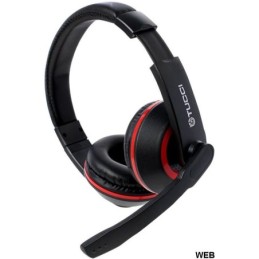 Cuffie gaming con microfono Tucci X5 - Nero e rosso