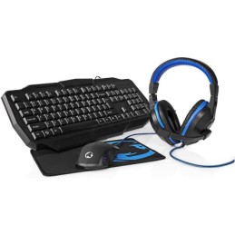 Kit gaming 4in1 Tastiera-Cuffie-Mouse-Tappetino layout italiano