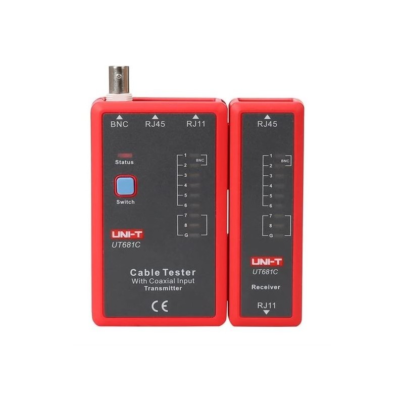 Tester per cavi UNI-T UT681C (RJ45, RJ11, BNC)