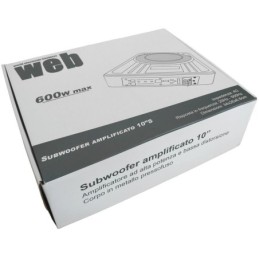 Subwoofer attivo piatto Slim 10" 600W max