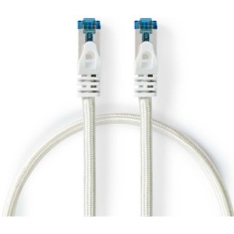 Cavo di rete CAT6a S/FTP RJ45 maschio 50cm argento