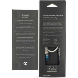 Cavo di rete CAT6a S/FTP RJ45 maschio 50cm argento