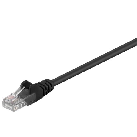 Cavo di rete Goobay Cat 5e RJ45 U/UTP nero 1,5 m