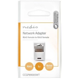 Adattatore di rete Cat 5 RJ45 femmina - RJ45 femmina Bianco