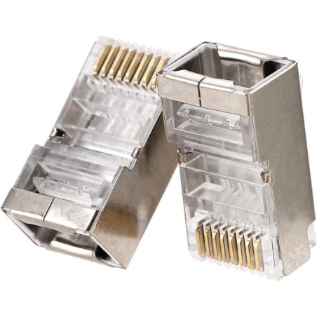 Plug RJ45 Cat.6 schermato - confezione da 100