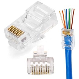 Plug RJ45 cat6 non schermato - confezione da 100