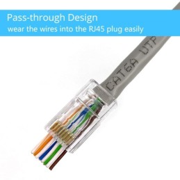 Plug RJ45 cat6 non schermato - confezione da 100