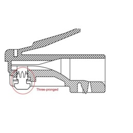 Plug RJ45 CAT 6 STP schermato