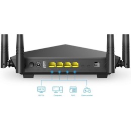 Modem Router VDSL/ADSL AC1200 Dual Band Wi-Fi Gigabit Tenda V12