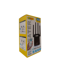 Ripetitore WiFi mini router 2.4GHz 4 antenne bianco