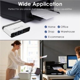 Server di Stampa Wireless USB 2.0 con LAN 10/100 Mbps e Bridge WiFi