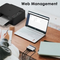 Server di Stampa Wireless USB 2.0 con LAN 10/100 Mbps e Bridge WiFi