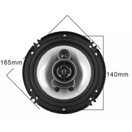 Coppia altoparlanti 3 vie con griglia 6.5" 400W 4 Ohm MF-1643