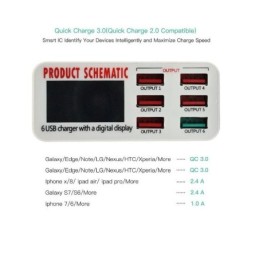 Caricabatteria veloce USB 3.0 da tavolo