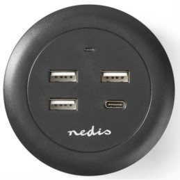 Caricabatterie da muro/scrivania ricarica rapida USB-C™/3xUSB-A 30W 1x3A/3x2.1A