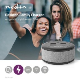 Caricabatterie da muro/scrivania ricarica rapida USB-C™/3xUSB-A 30W 1x3A/3x2.1A