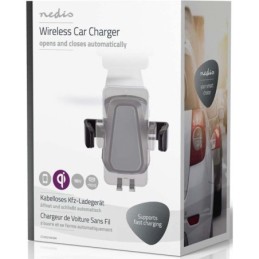 Caricabatteria da auto wireless 2A 10W con funzione di chiusura automatica Nero