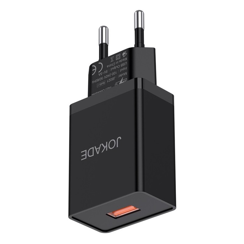 Caricabatterie USB 5V 3A nero JB047