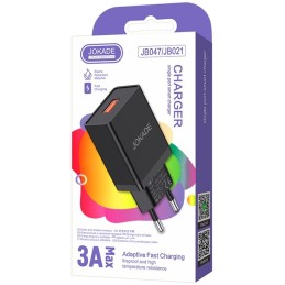 Caricabatterie USB 5V 3A nero JB047