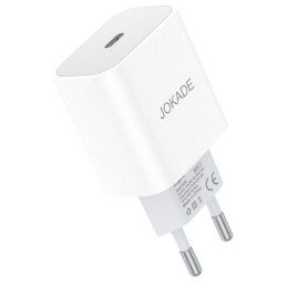 Caricabatterie USB tipo C ricarica rapida 3A 27W bianco JB068