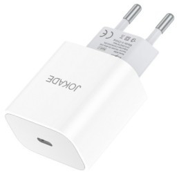 Caricabatterie USB tipo C ricarica rapida 3A 27W bianco JB068
