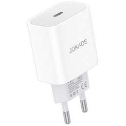 Caricabatterie USB tipo C ricarica rapida 3A 27W bianco JB068
