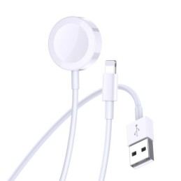 Caricabatterie 2in1 USB Ligtning per iPhone e carica wireless per iWatch