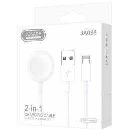 Caricabatterie 2in1 USB Ligtning per iPhone e carica wireless per iWatch