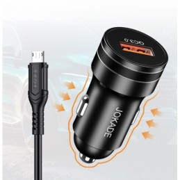 Caricabatterie per smartphone per auto microUSB 3A 18W JB040