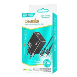 Caricatore USB lightning 5V/2.4A 12W nero KSC-1236