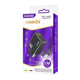 Caricatore micro USB  5V/2.4A 12W nero KSC-1236