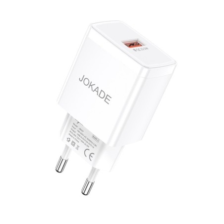 Caricabatterie e sincronizzazione USB 5V 3A bianco JB097