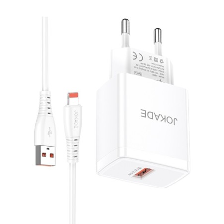 Caricabatterie e sincronizzazione lightning USB 22.5W bianco JB098