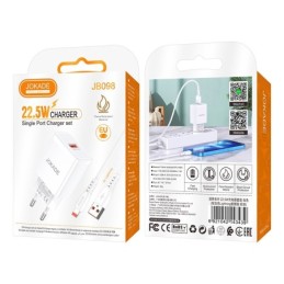 Caricabatterie e sincronizzazione lightning USB 22.5W bianco JB098
