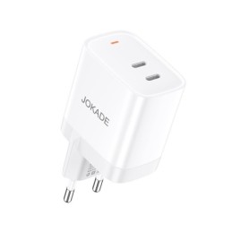 Caricabatterie 2 porte Type-C ricarica rapida bianco JB083