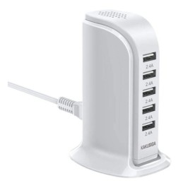 Caricabatterie USB da tavolo 5 porte 2.4A KSC-741