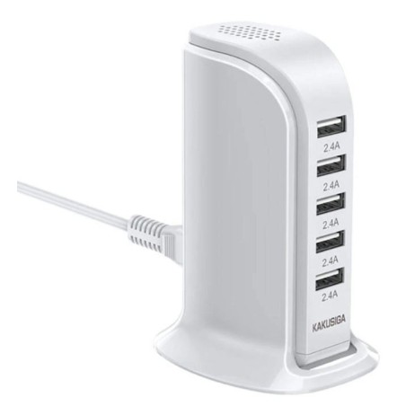 Caricabatterie USB da tavolo 5 porte 2.4A KSC-741