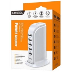 Caricabatterie USB da tavolo 5 porte 2.4A KSC-741