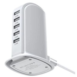 Caricabatterie USB da tavolo 5 porte 2.4A KSC-741