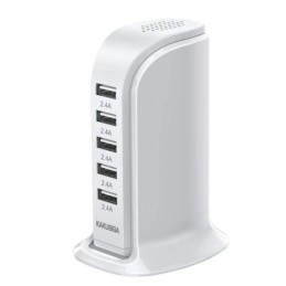 Caricabatterie USB da tavolo 5 porte 2.4A KSC-741
