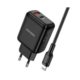 Caricabatterie ricarica rapida con cavo USB Type C - Lightning 1m 30W KSC-670