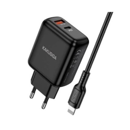 Caricabatterie ricarica rapida con cavo USB Type C - Lightning 1m 30W KSC-670