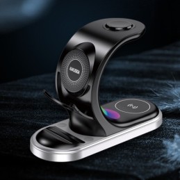 Stazione di Ricarica Wireless Rapida 3 in 1 con Supporto 15W