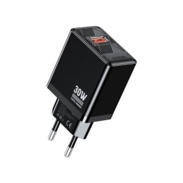 Caricatore USB-A 30W ricarica rapida nero JB093