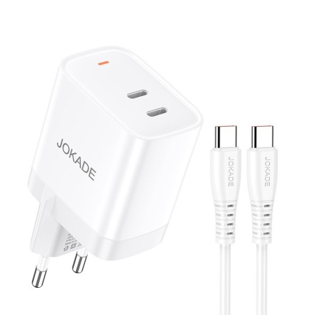 Caricabatterie ricarica rapida USB-C 30W con cavo USB-C - USB-C JB084