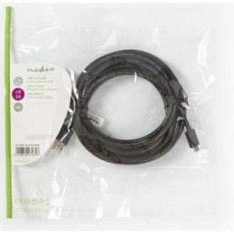 Cavo USB A/microUSB maschio-maschio 480Mbps 9W 5m
