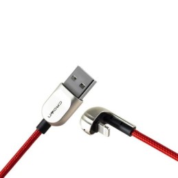 Cavo di ricarica e sincronizzazione telato 1m 2A USB Lightning Crown Micro