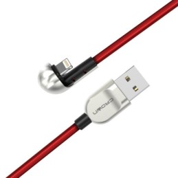 Cavo di ricarica e sincronizzazione telato 1m 2A USB Lightning Crown Micro